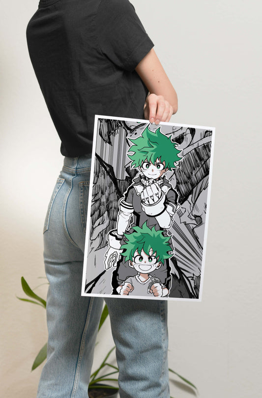 MHA - Kid and Young Deku Poster