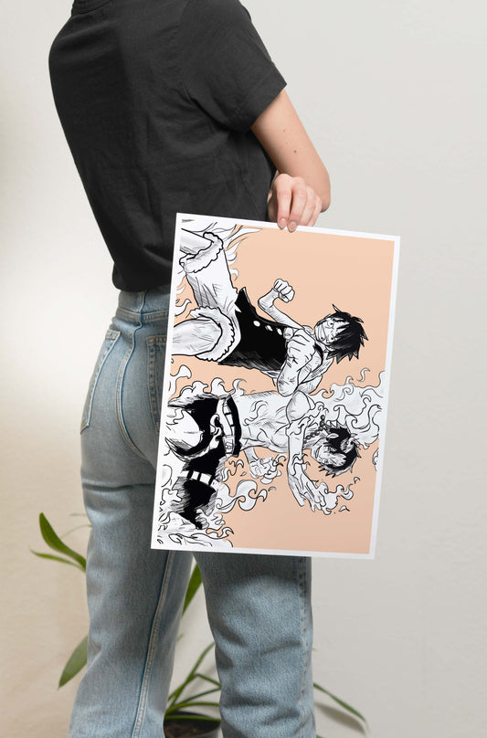 One Piece - Luffy Ace Poster