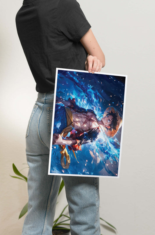 One Piece - Luffy Art Poster