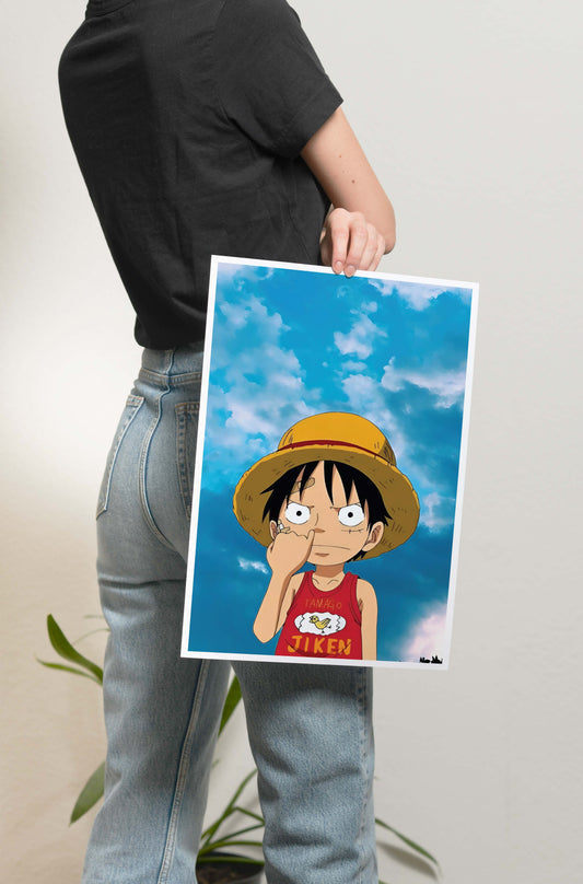 One Piece - Kid Luffy Poster