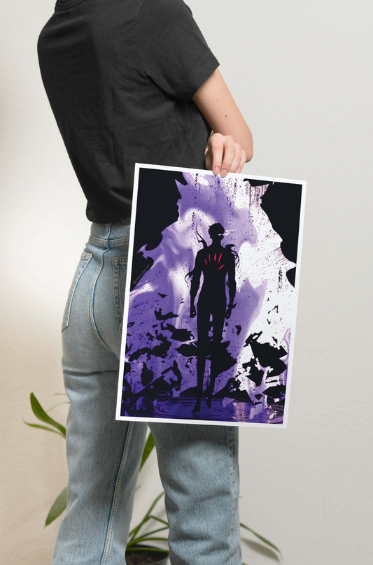 Solo Leveling - Jinwoo Silhouette Poster