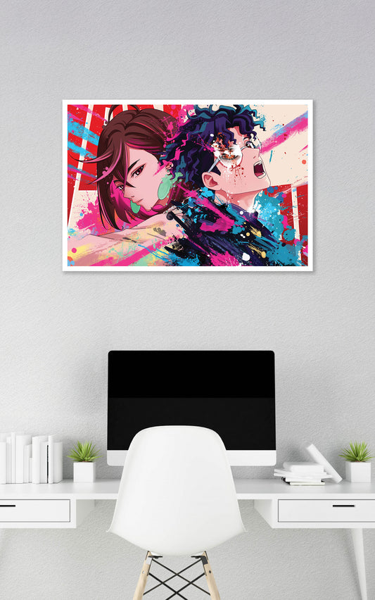 DDN - Okarun and Momo Poster