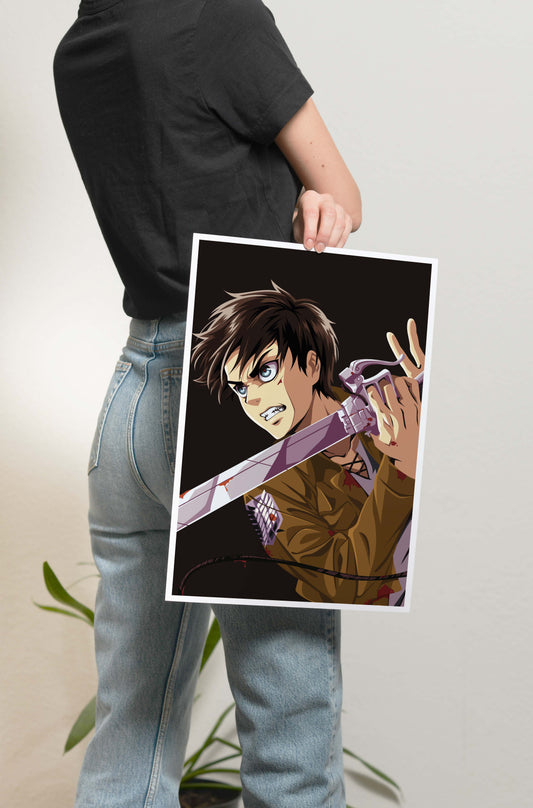 AOT - Young Eren Poster
