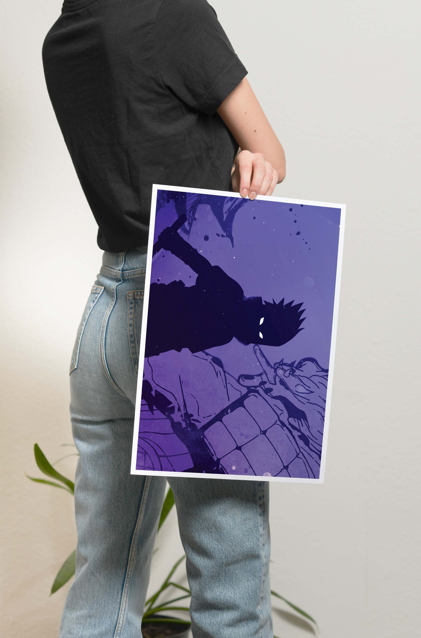 Naruto- Sasuke silhouette Poster