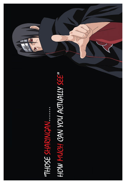 Naruto- Itachi Quote Poster