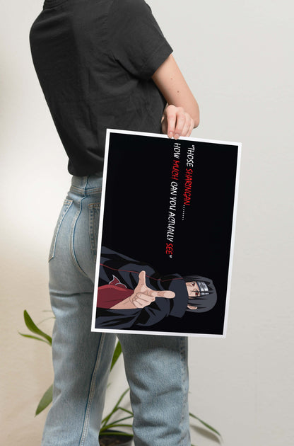 Naruto- Itachi Quote Poster