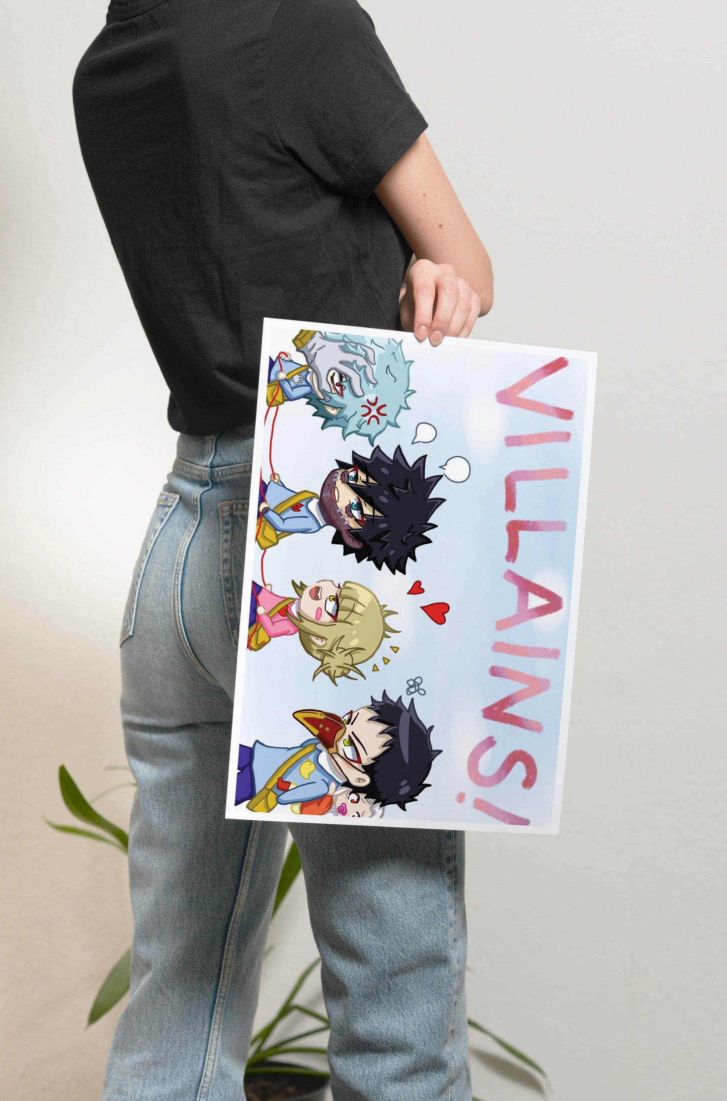 MHA - Chibi Villians Poster