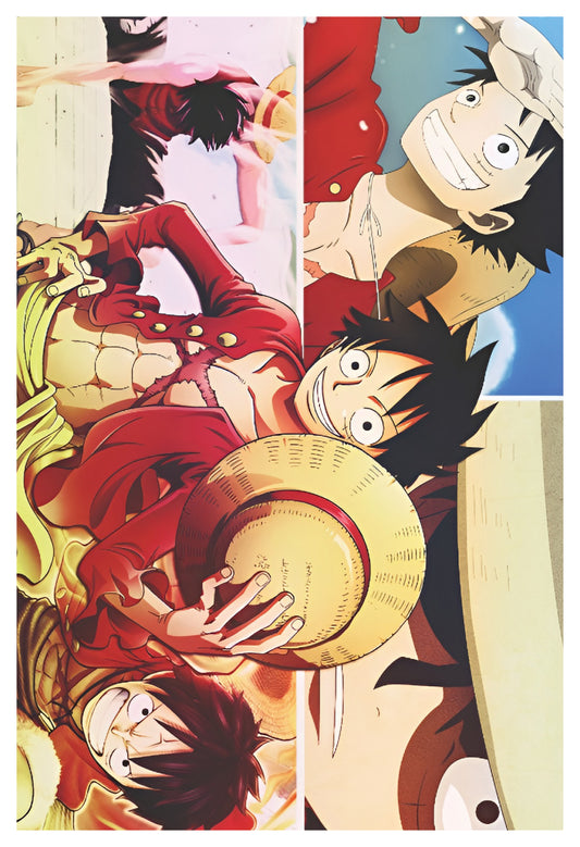 One Piece - Luffy Collage Poster