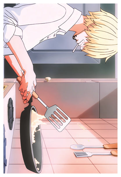 One Piece - Sanji Cooking Poster