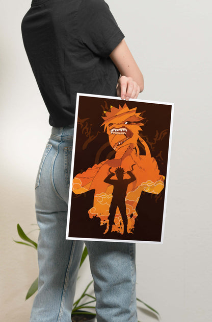 Naruto- Naruto silhouette Poster