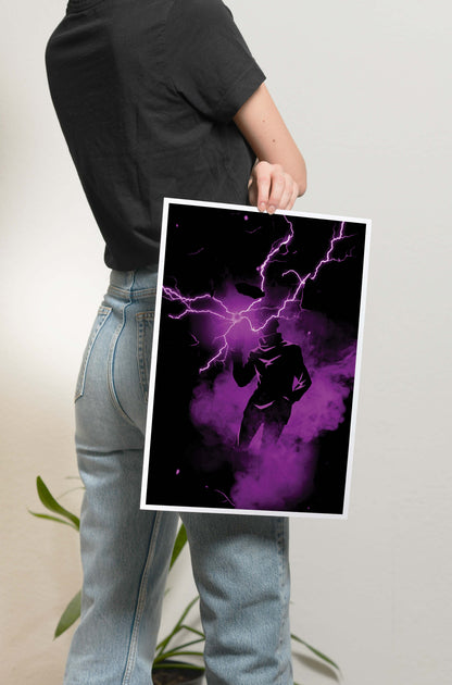 JJK - Gojo Satoru Silhouette Poster