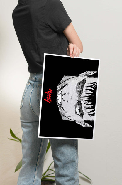Berserk - Guts Smile Poster