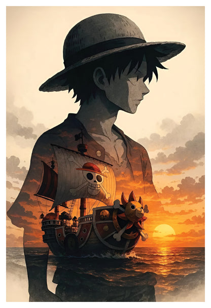 One Piece - Luffy Sunny Poster