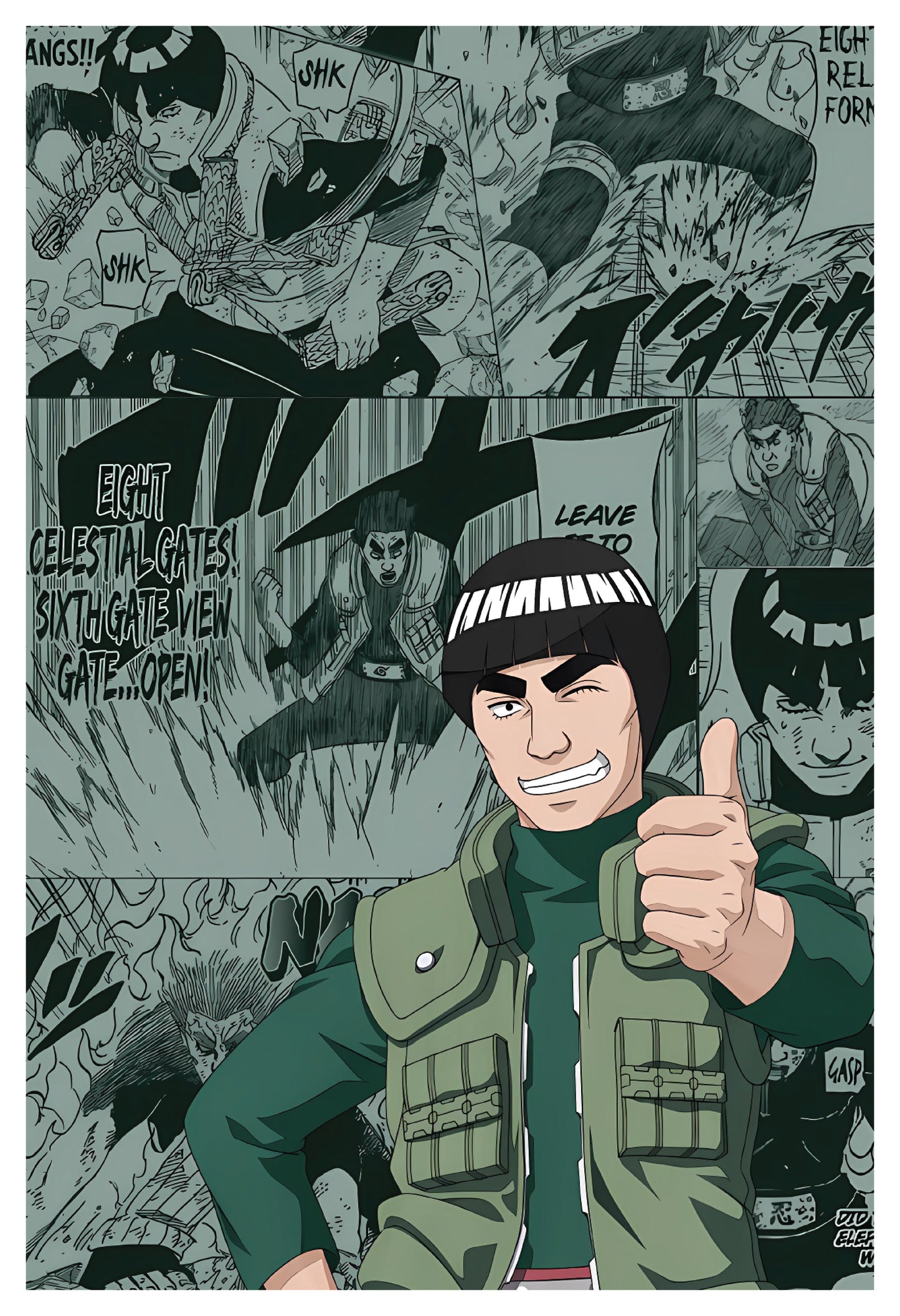 Naruto- Might Guy Poster