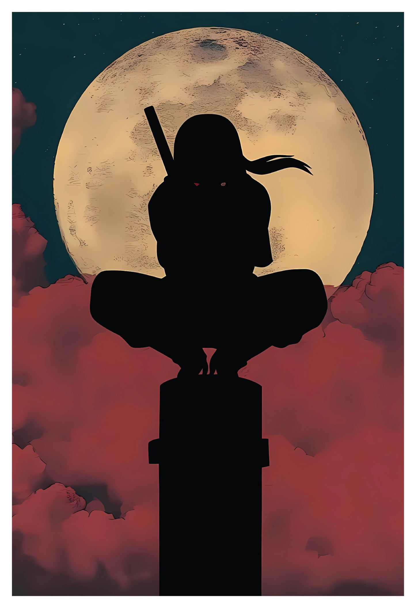 Naruto- Itachi silhouette Poster