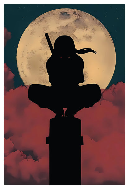 Naruto- Itachi silhouette Poster