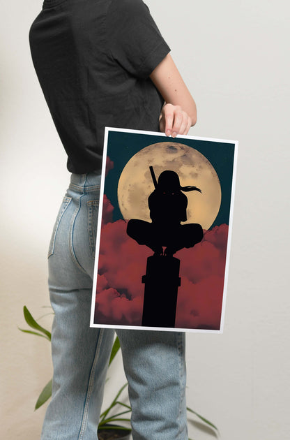Naruto- Itachi silhouette Poster