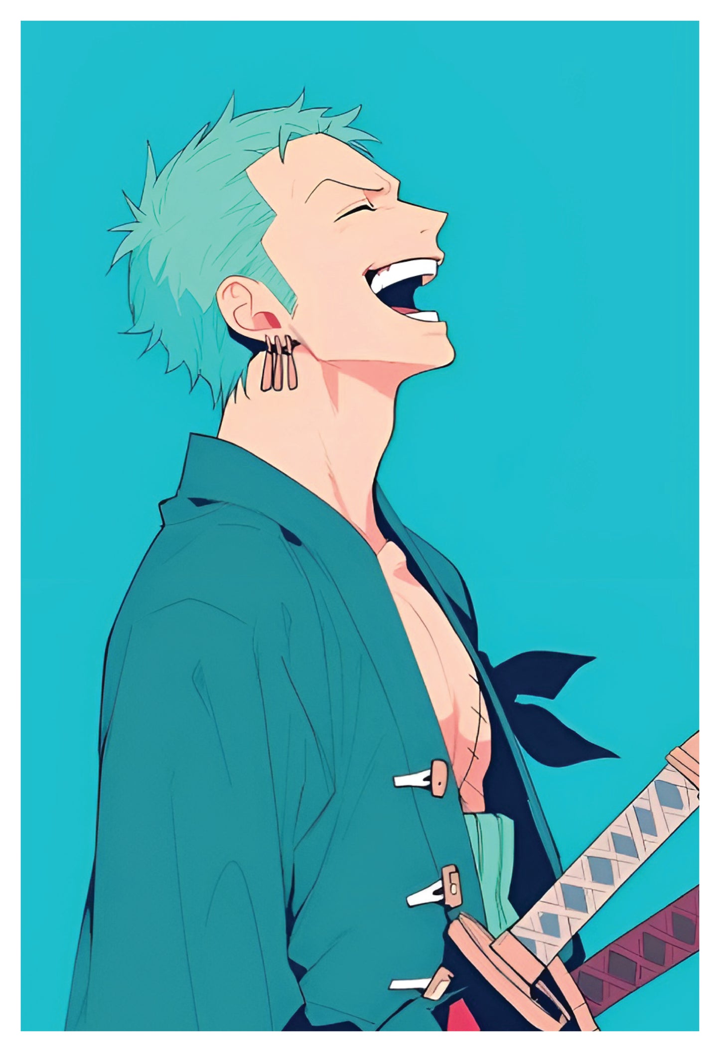 One Piece - Zoro Laugh Poster