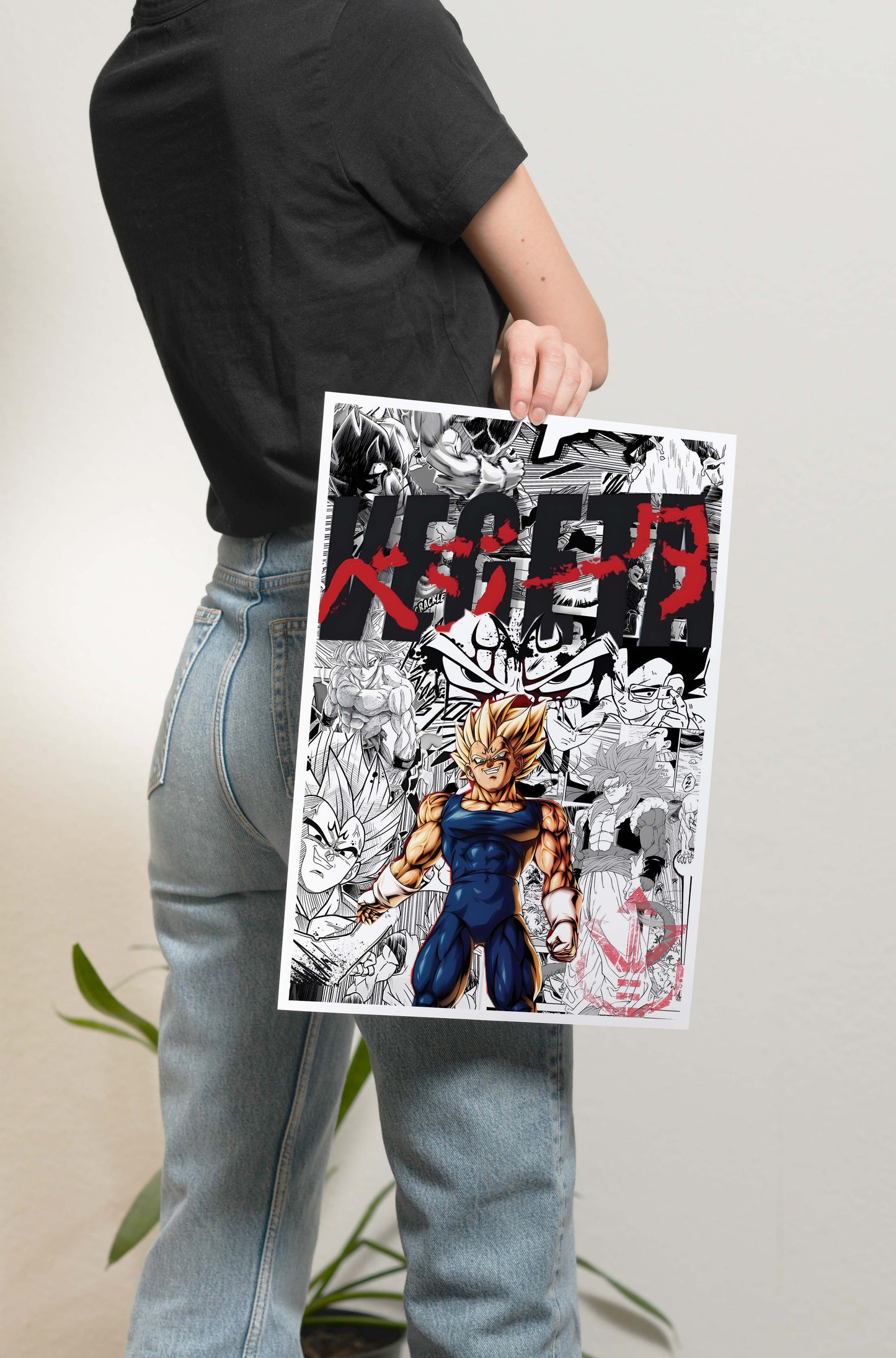 DBZ - Vegeta Manga Panel Poster