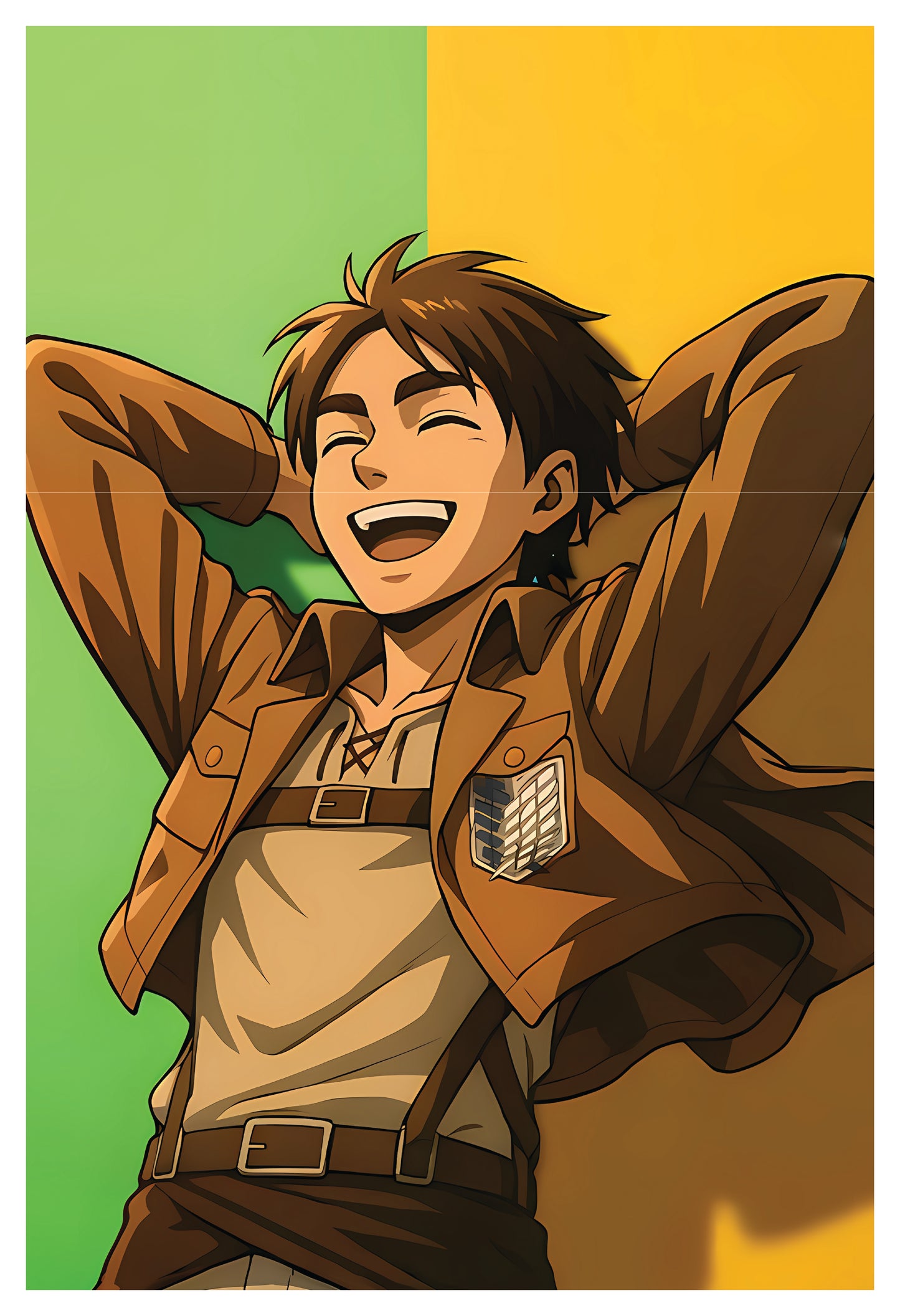 AOT - Eren Happy Poster