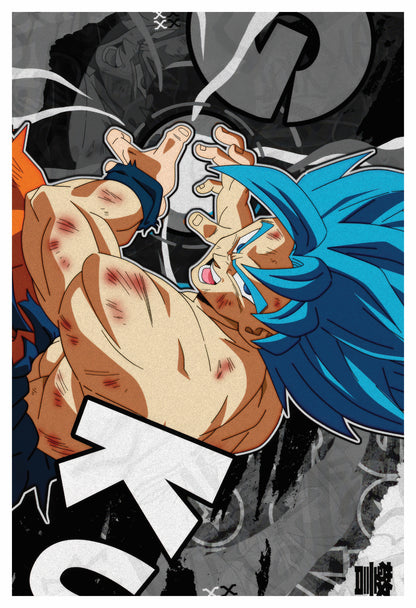 DBZ - Goku Blue Poster