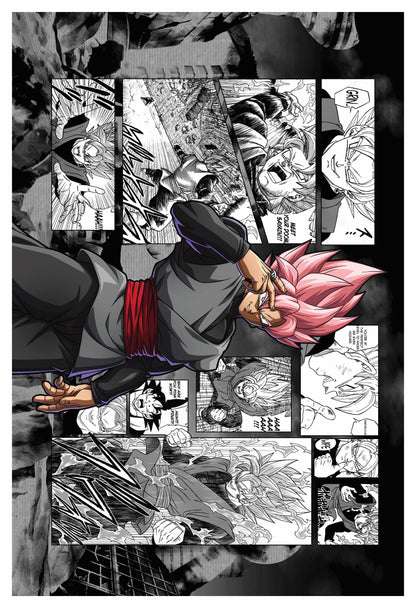 DBZ - Black Goku Rose Poster