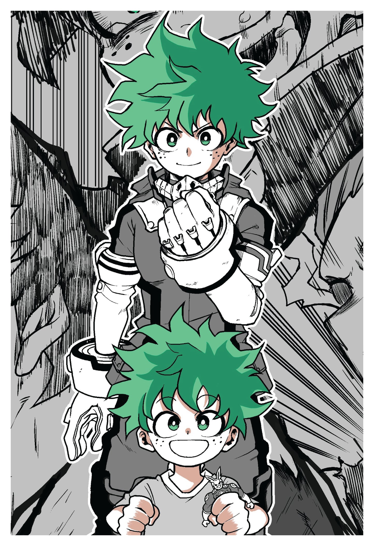 MHA - Kid and Young Deku Poster