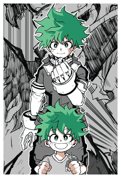 MHA - Kid and Young Deku Poster