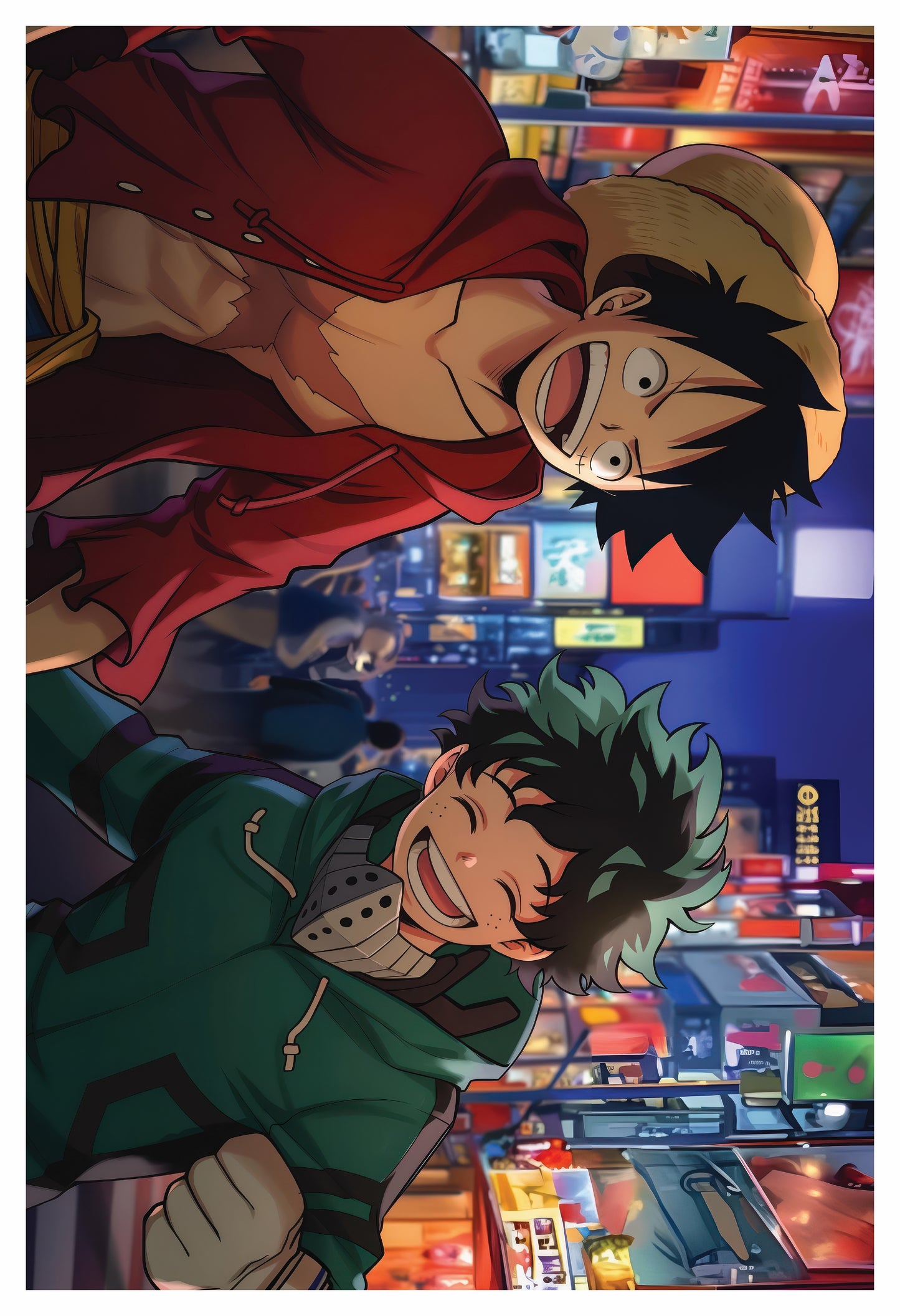 MHA - Luffy and Deku Poster