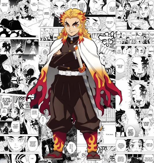 Rengoku Manga Collage Kit