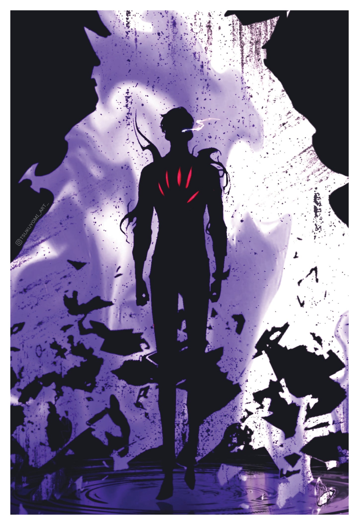 Solo Leveling - Jinwoo Silhouette Poster